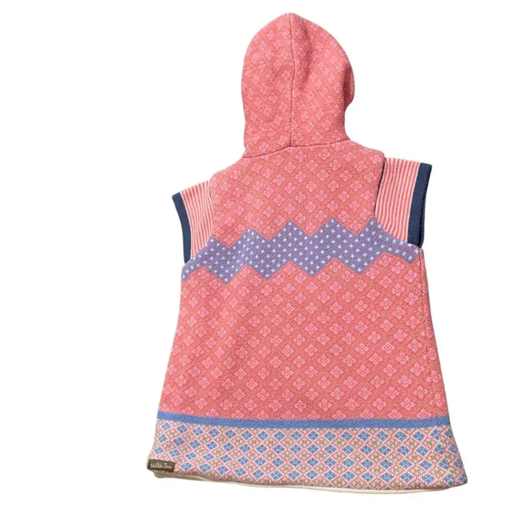 Matilda Jane Make Believe WARM HUGS Sz 10 Hood Vest Sherpa Lining Toggle Buttons